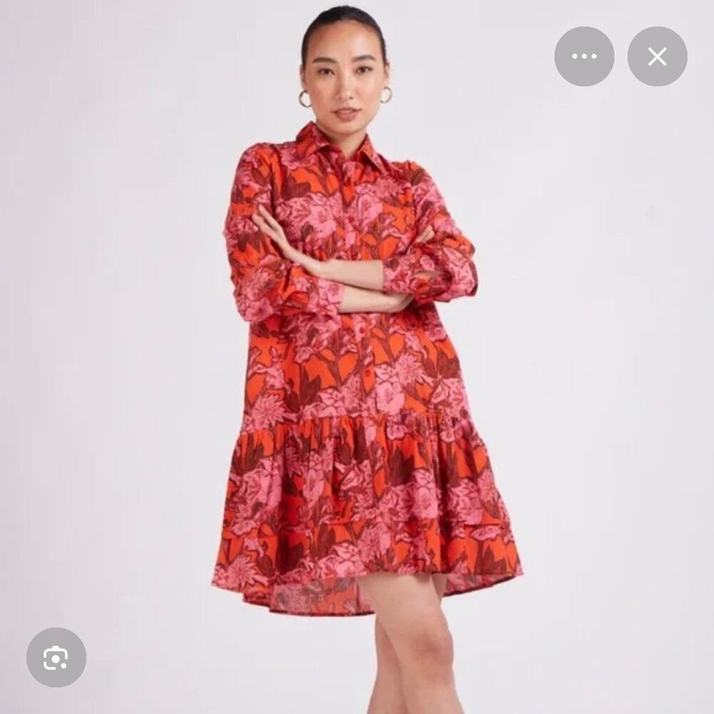 RO’S Garden Cecile Dress NWT Medium Floral Resort Wedding Guest Dress